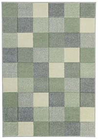 Koberce Breno Kusový koberec PORTLAND 1923/RT46, zelená, viacfarebná,67 x 120 cm