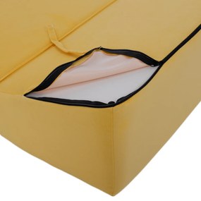 Skladacie kreslo/matrac PELOS, žltá