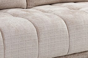 Rozkladacia pohovka Dante, béžová štruktúrovaná tkanina