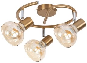 Rabalux HOLLY stropné bodové svietidlo max. 3x40W | E14 | IP20 - antická zlatá