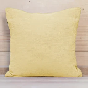 Biante Mušelínová obliečka na vankúš MSN-003 Pastelovo žltá 50 x 70 cm