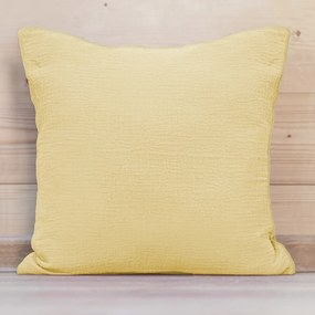 Biante Mušelínová obliečka na vankúš MSN-003 Pastelovo žltá 70 x 90 cm