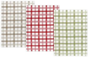 Bellatex Kuchynská utierka Káro, 50 x 70 cm, set 3 ks