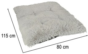 Podložka do pelechu pre psa XXL sivá 110x75cm