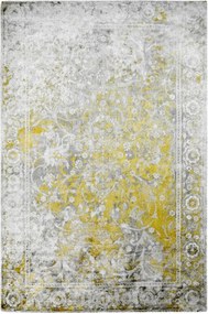 AKCIA: 120x170 cm Ručne tkaný kusový koberec Taste of obsession 122 GINGER, šedá, žltá, chodba / predsieň, Obsession