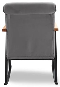 Hojdacie kreslo LUNI sivé