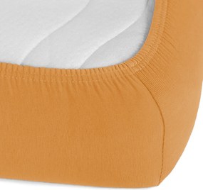Detské jersey napínacie prestieradlo do postieľky JR-022 Okrové 60 x 120 x 10 cm - do postieľky