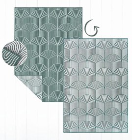 Hanse Home, Kusový koberec Pangli 105853 Green – na von aj na doma, 120x170, zelená, chodba / predsieň