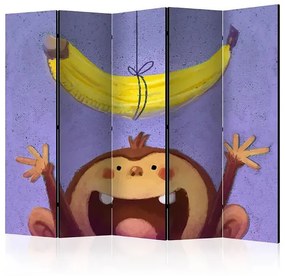 Paraván - Bananana II [Room Dividers] Veľkosť: 225x172, Verzia: Akustický