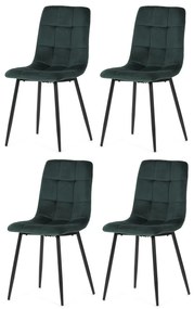 Sada jedálenských stoličiek CT-281 GRN4, 4 ks