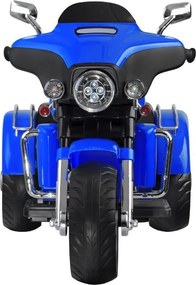 JOKOMISIADA Veľký akumulátorový motorkový chopper pre deti PA0254 modrý