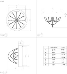 Eglo 39762 - LED Stmievateľné stropné svietidlo BERLONA LED/34W/230V + DO