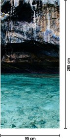 Fototapeta na dvere - Voda a Skaly (95x205cm)