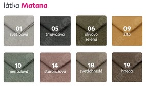 Kondela Sedacia súprava v tvare U, sivá, ľavá, MANTY U