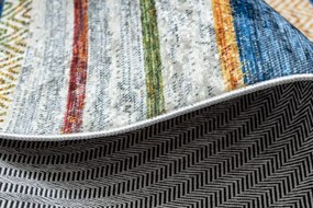 Protišmykový koberec / behúň ANDRE 35950 modrý / žltý