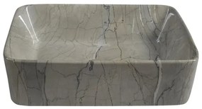 Sapho - Umývadlo na dosku DALMA 47,5x37,5 cm keramika/grigio