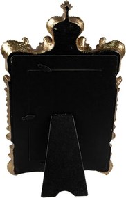 Zlatý antik fotorámik so zrkadlami a korunkou Baroque - 18*3*30 cm / 10*15 cm