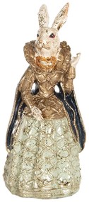 Vintage veľkonočné dekorácie Králičie dáma v šatách - 5 * 4 * 11 cm