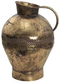 Zlatý antik kovový dekoračné džbán Valente - 27 * 23 * 34 cm