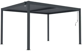 Hliníková bioklimatická pergola s lamelami BestBerg BBP-12G / 4 x 3 m / sivá