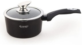 Čierna lesklá sada hrncov - 12 kusov