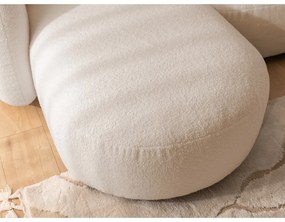 Svetlohnedá rohová pohovka z textílie buklé (ľavý roh/s leňoškou) Orbit – Ropez