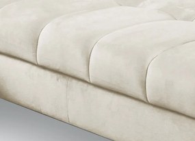 Rohová sedacia súprava Paris, krémová látka, ľavý roh