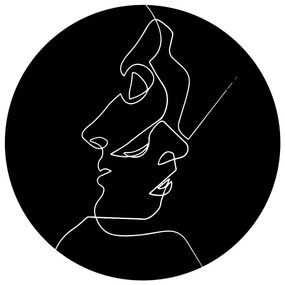 Koberec Rizzoli Faces, ⌀ 100 cm