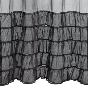 ZÁCLONA NA PÁSKE CARLI 140X270 CM ČIERNA