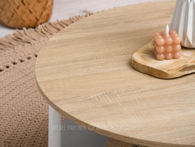 Konferenčný stolík Randolf Xl (sonoma + biela). Vlastná spoľahlivá doprava až k Vám domov. 1111706