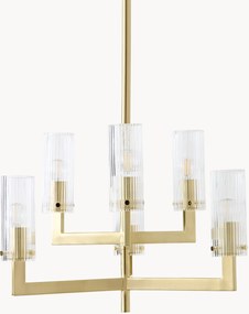 Drážkovaný sklenený luster Emmi