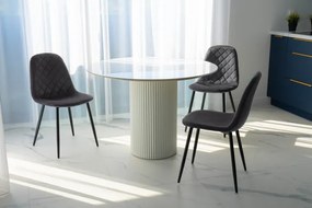 Jedálenská stolička ORLANDO zamatová, grafitová