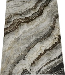 Koberec Wenus 7772 GREY – sivý koberec s abstraktným vzorom Rozmer: 300x400 cm