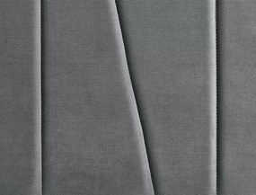 Čalúnená posteľ SAVANA VELVET 90x200 cm sivá