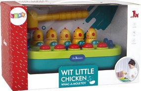 LEAN Toys Obratnostná hra Whac-a-Mole – kuriatka, kladivo, svetlá, zvuky, na batérie