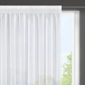 ZÁCLONA NA PÁSKE ARGEA 350X150 CM BIELA