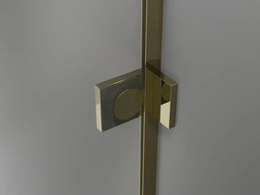 Mexen Lunar, L Duo výklopný sprchový kút 105 x 90 cm, 8mm číre sklo, zlatý profil, 834L-105L-090P-50-00