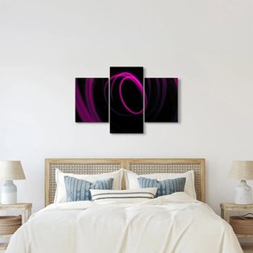 Obraz - fialové čiary (90x60 cm)