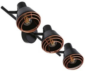 Bodové svietidlo NERIA 3xE14/40W/230V čierna/medená