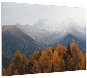 Obraz - Výhľad na hrebene hôr (70x50 cm)