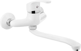 Kuchinox Kakadu, nástenná umývadlová batéria, biela, LAV-BKK_680D