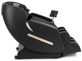 Masážne kreslo GALACTICO  čierne, ekokoža, anglické menu