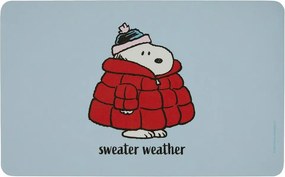 PEANUTS Raňajková doska "Sweather Weather" - modrá