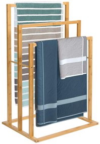 Dekorstudio Bambusový vešiak na uteráky 3-ramenný