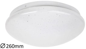 Rabalux LED prisadené stropné svietidlo Lucas 12W | 700lm | 4000K | IP20 | 26cm - kruhové biele
