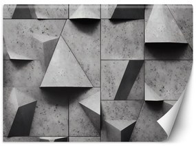 Fototapeta, Geometrické tvary konkrétní 3D - 250x175 cm