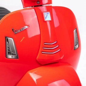 Baby Mix Detská elektrická motorka Vespa, červená