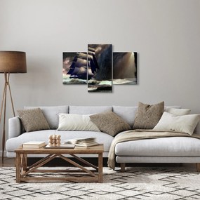 Obraz - Loď medzi útesmi (90x60 cm)