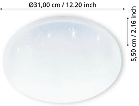Eglo 900363 - LED Kúpeľňové stropné svietidlo FRANIA LED/18W/230V IP44