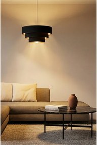 Brilagi - Luster na lanku LUNETA 1xE27/60W/230V pr. 40 cm čierna/zlatá